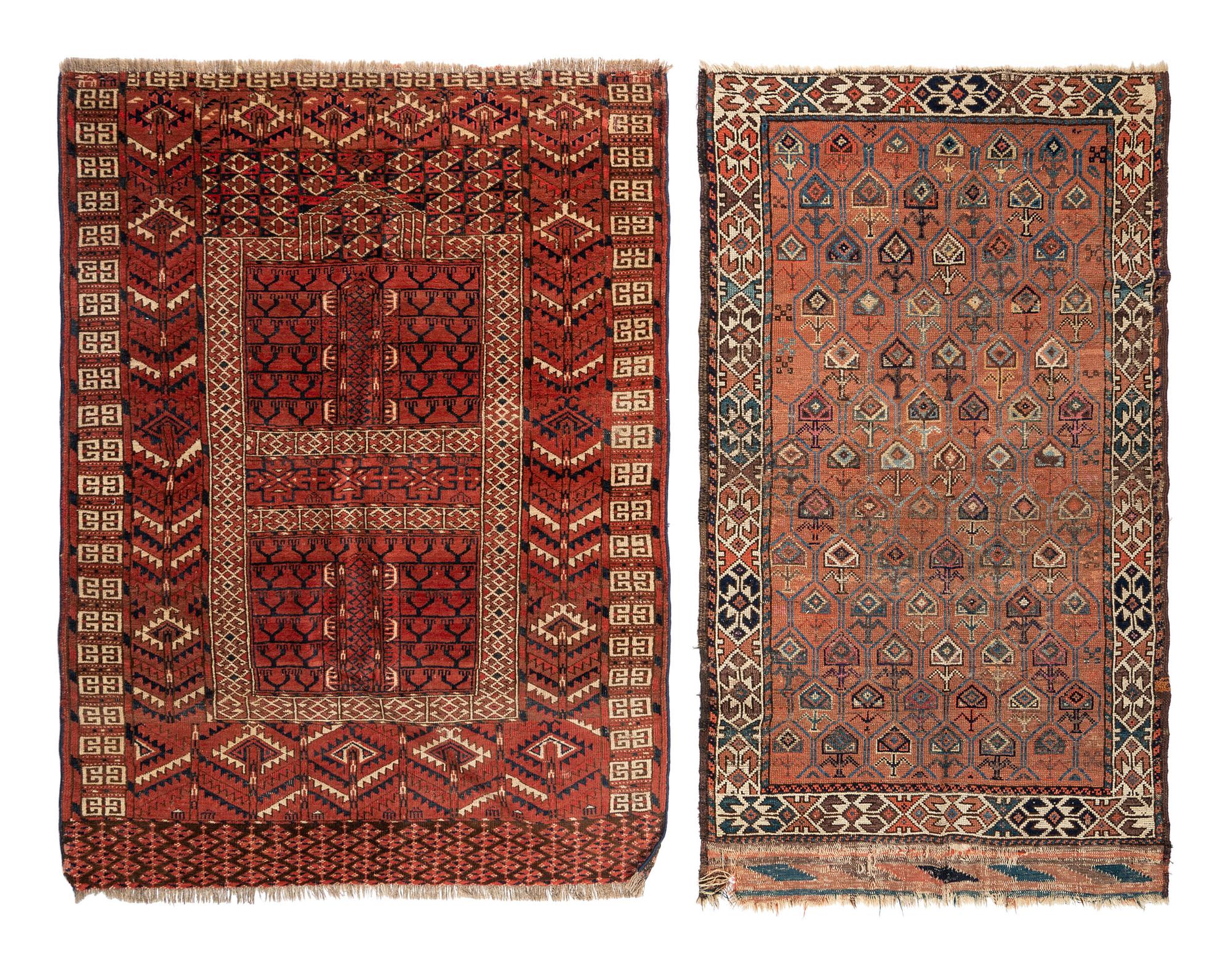 A Caucasian Wool Rug and a Baluch Wool Rug