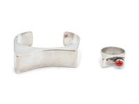 Sterling Silver Ring and Cuff
