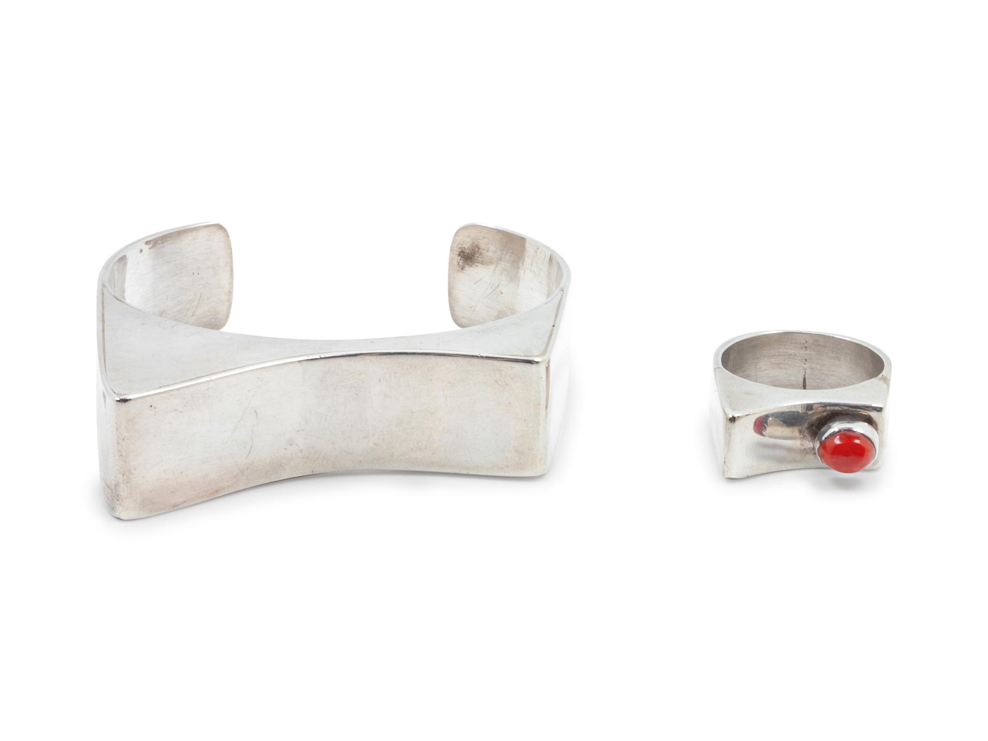Sterling Silver Ring and Cuff