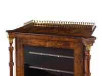 A Victorian Gilt Metal Mounted Burl Walnut Music Cabinet