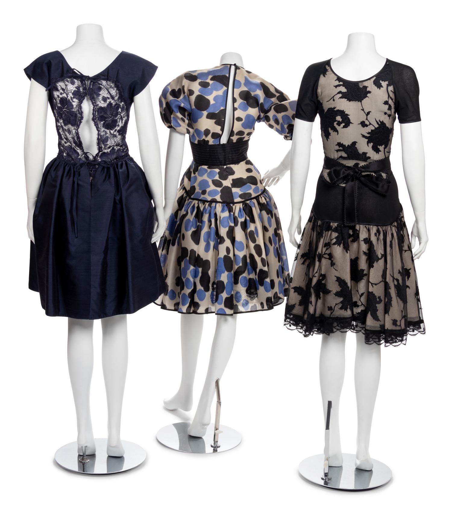 Three Geoffrey Beene Dresses, 1980-90s