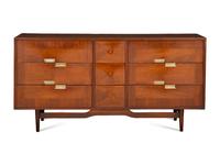 Accord Walnut Nine-Drawer Chest American of Martinsville, USA