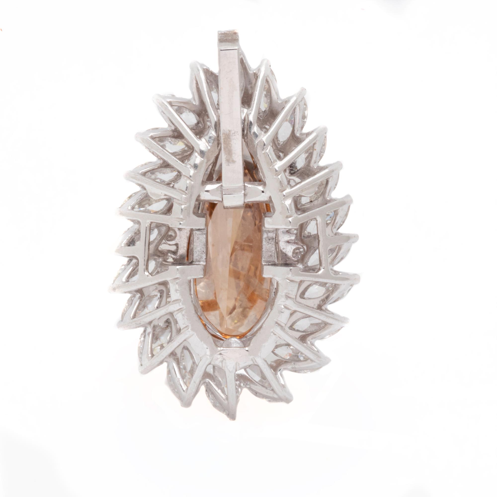 FANCY BROWN-YELLOW DIAMOND AND DIAMOND RING-DANT