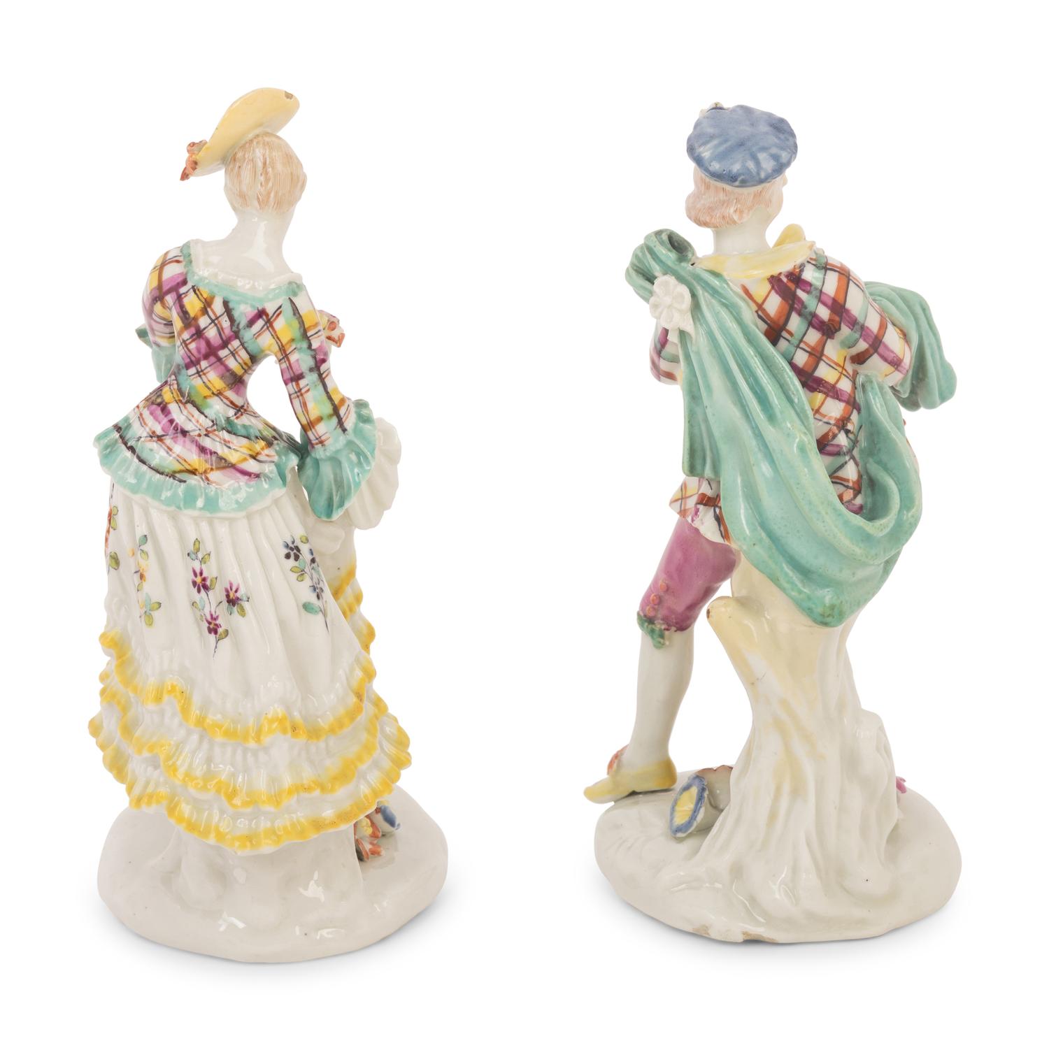 A Pair of Derby Porcelain Figures