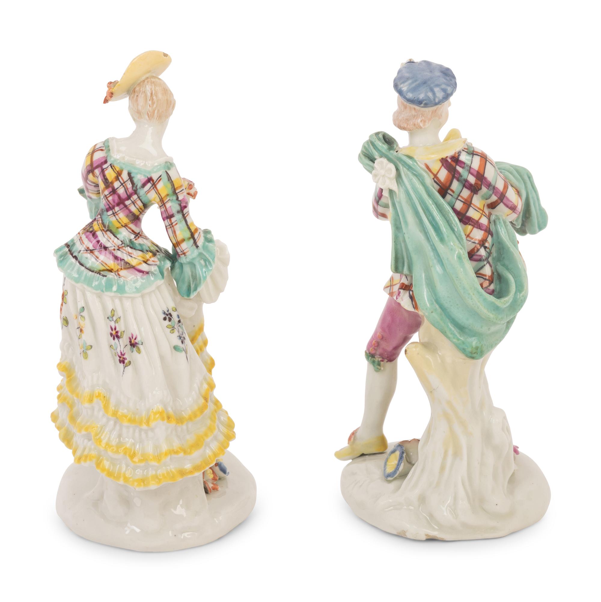 A Pair of Derby Porcelain Figures
