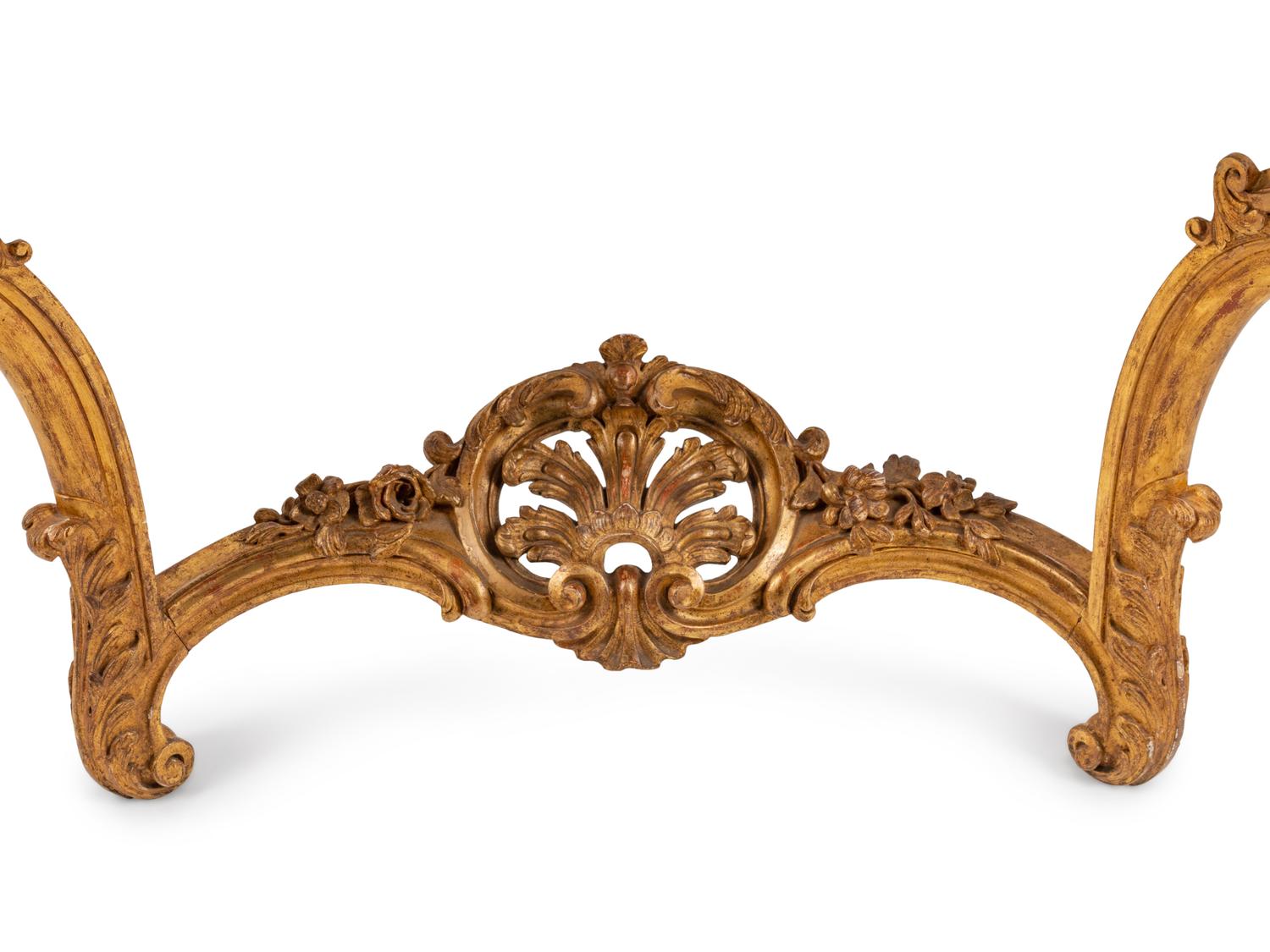 A Louis XV Style Giltwood Console — 19TH CENTURY