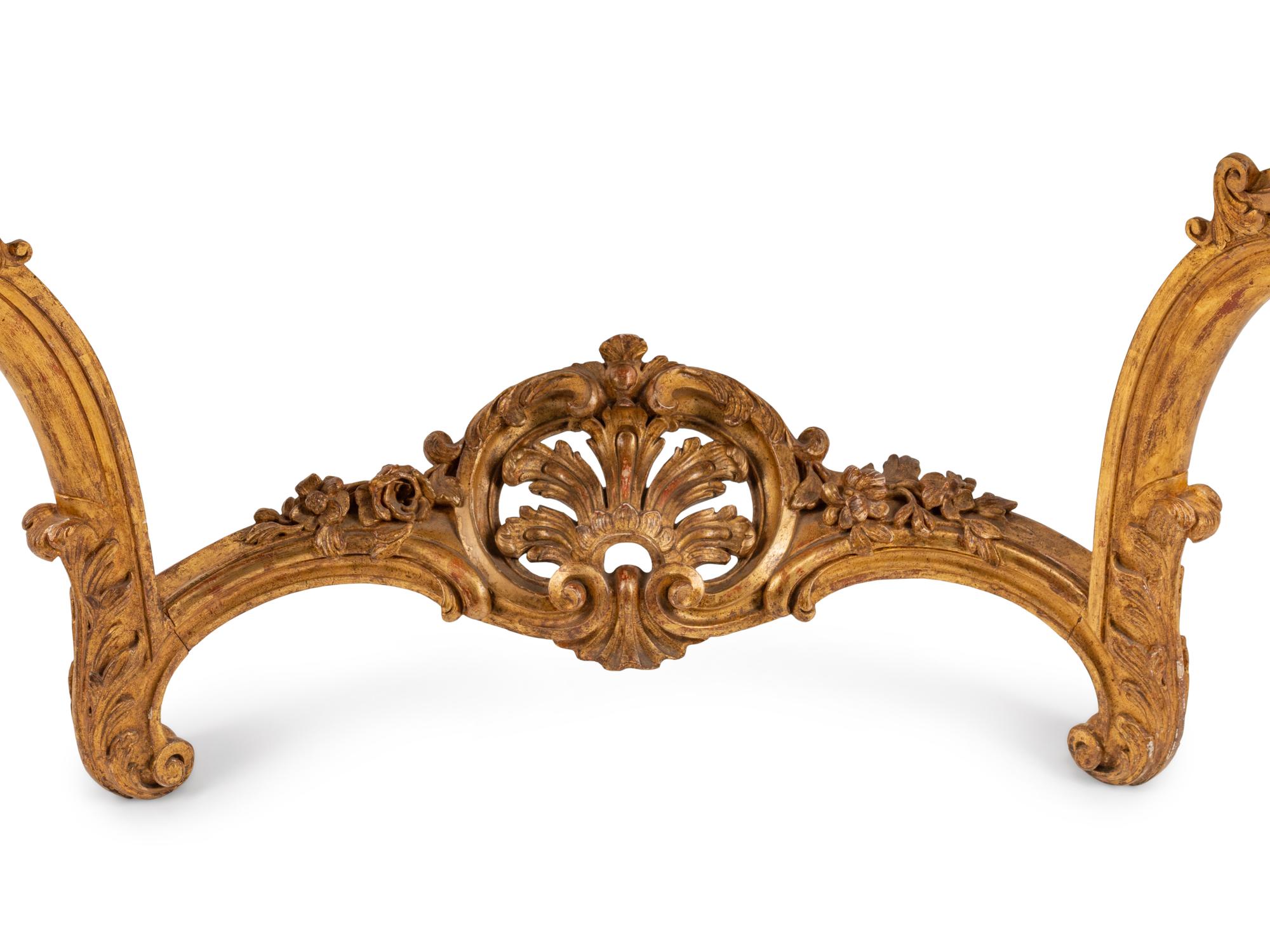 A Louis XV Style Giltwood Console — 19TH CENTURY