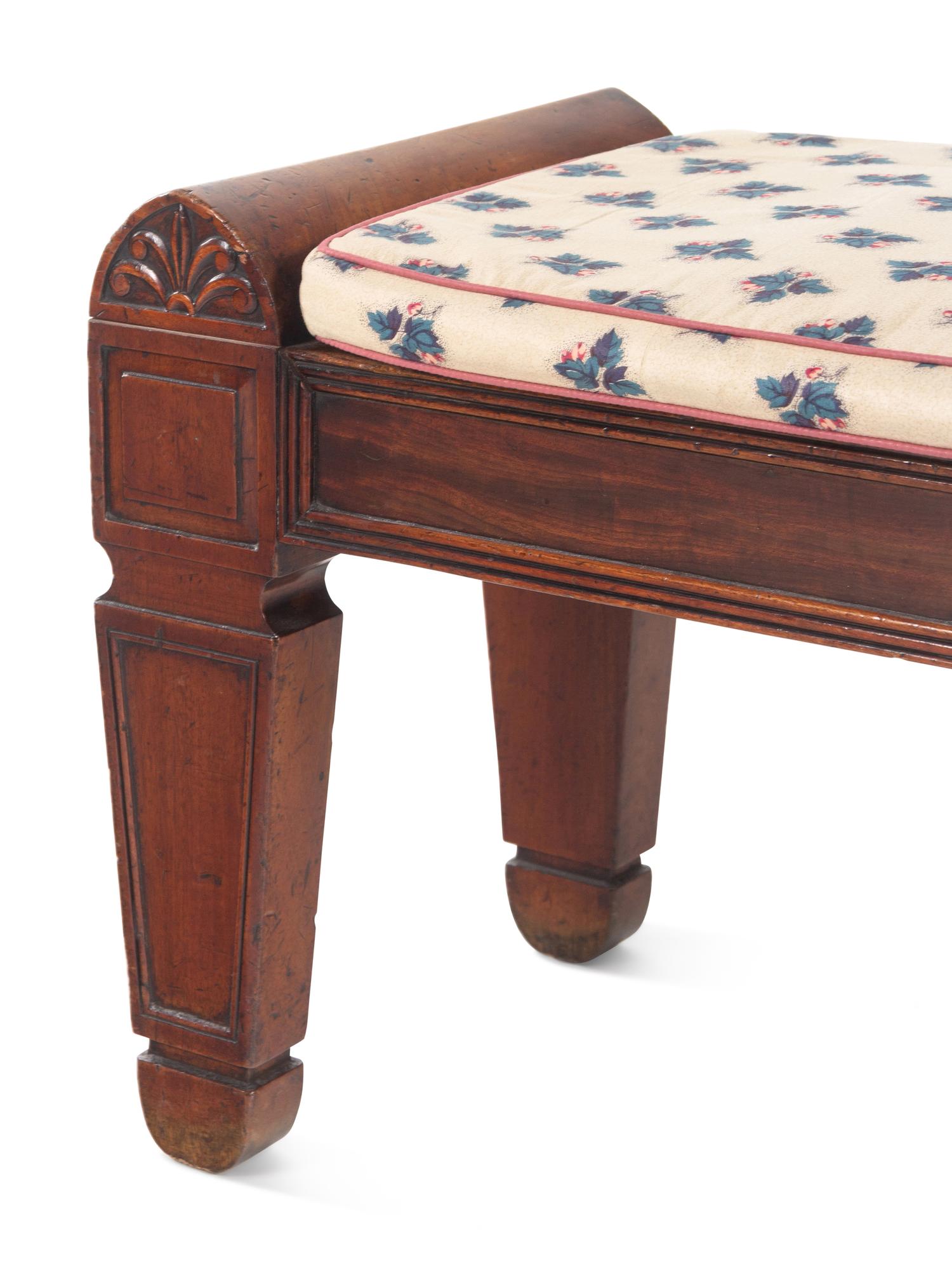 A George IV Mahogany Hall Bench