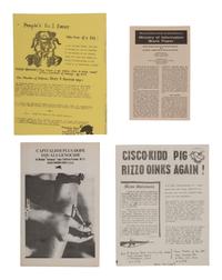 [BLACK PANTHER PARTY]. A group of 5 flyers and pamphlets issued by the Black Panther Party, incl. The People Must Free the 21!!