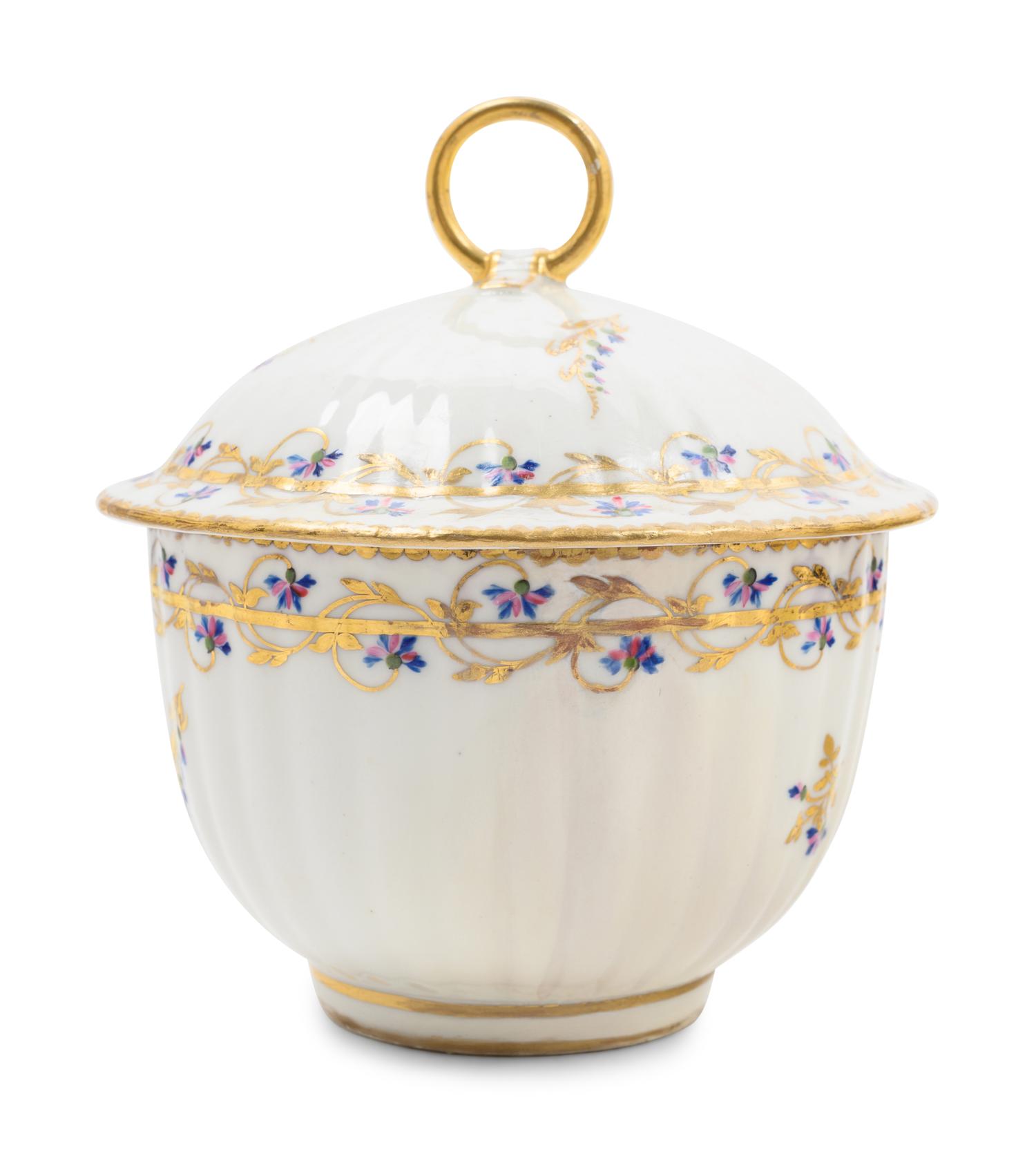 A Group of Derby Porcelain Tea Articles
