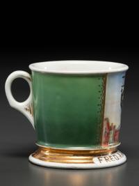 A Telephone Linesman's Porcelain Occupational Shaving Mug