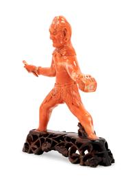 A Carved Coral Figure