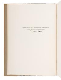 HARDY, Thomas (1840-1928). The Dynasts . London: Macmillan and Co., 1927.