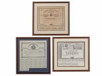 [CIVIL WAR]. 15 sheets of Confederate bonds. [ With: ] Vicksburg Daily Citizen souvenir printing.