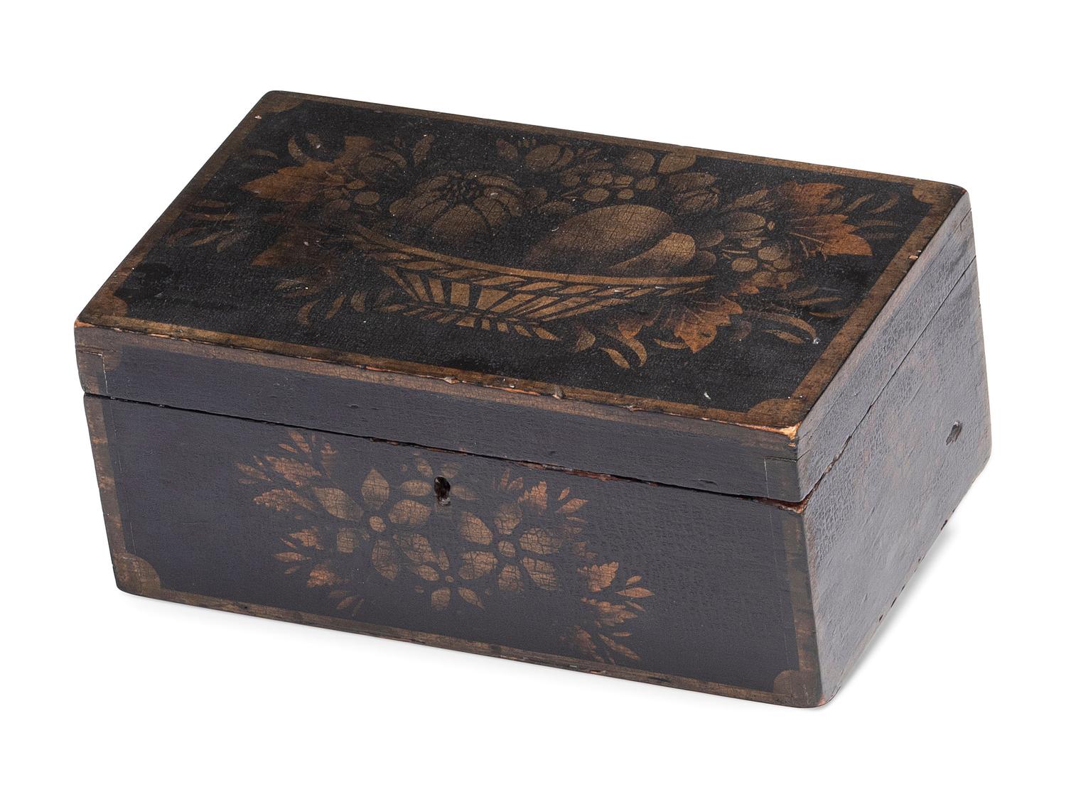 Two Paint-Decorated Boxes