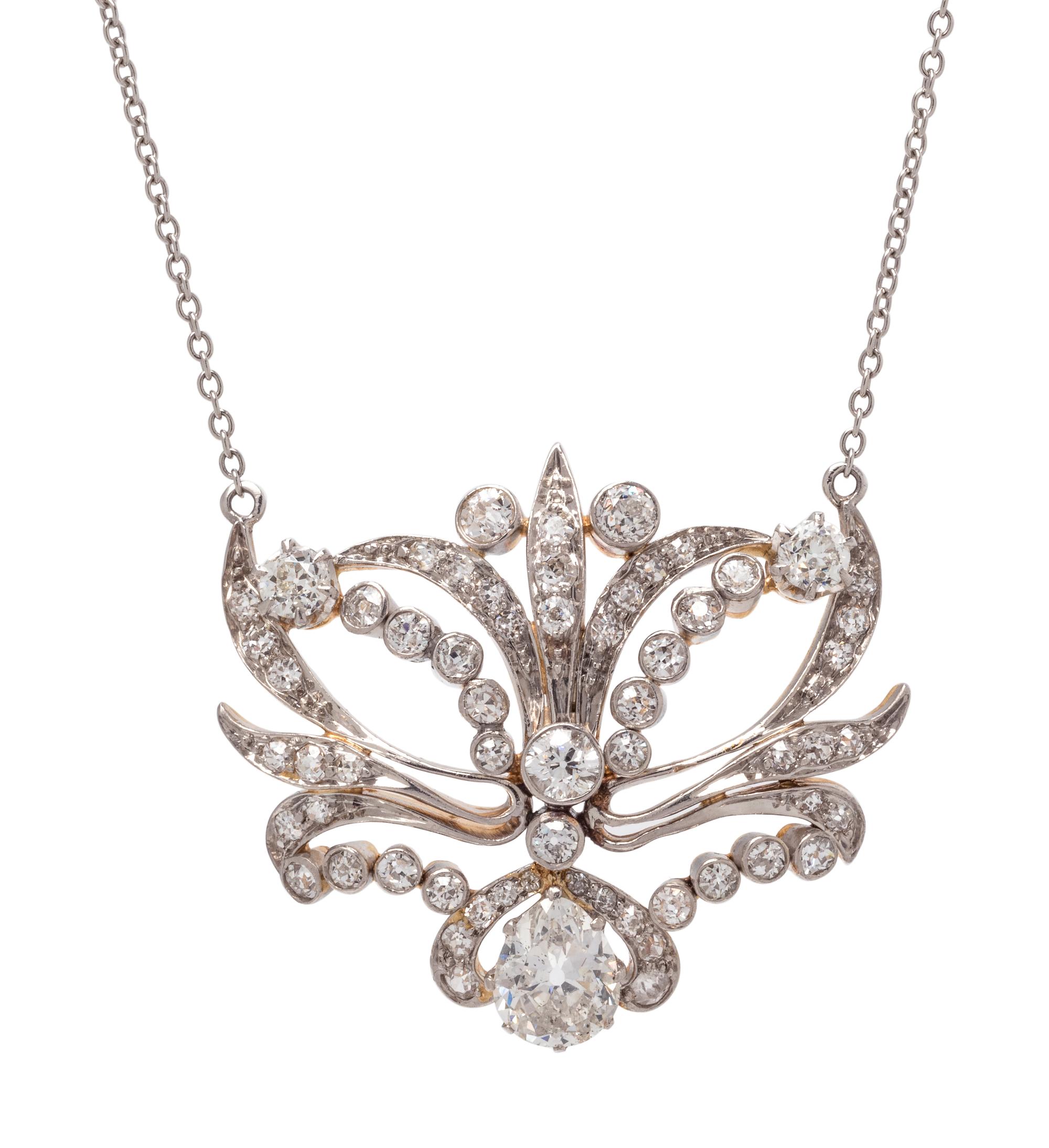 EDWARDIAN, DIAMOND NECKLACE