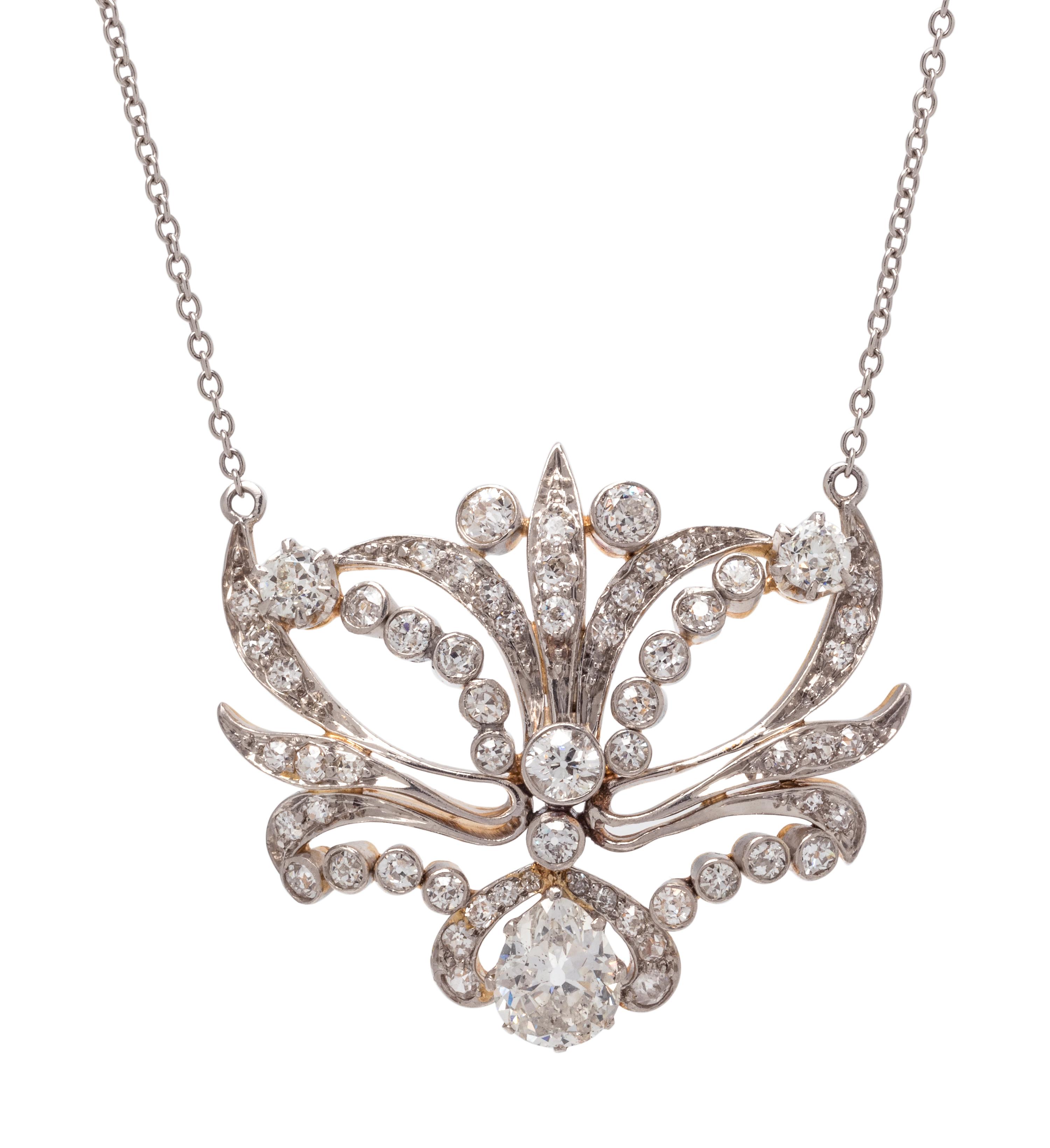 EDWARDIAN, DIAMOND NECKLACE