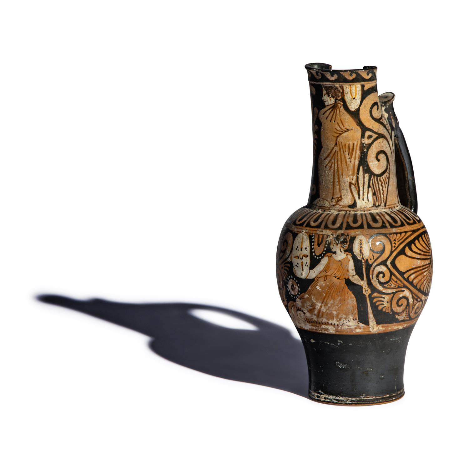 An Etruscan Caeretan Red-Figured Oinochoe