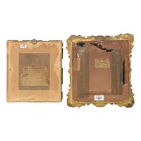 English School, 19th Century — Two Works: Wax Pictures of Children