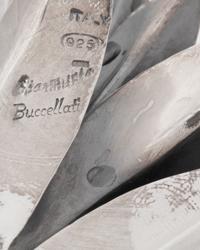 A Buccellati Silver-Mounted Glass Jam Jar