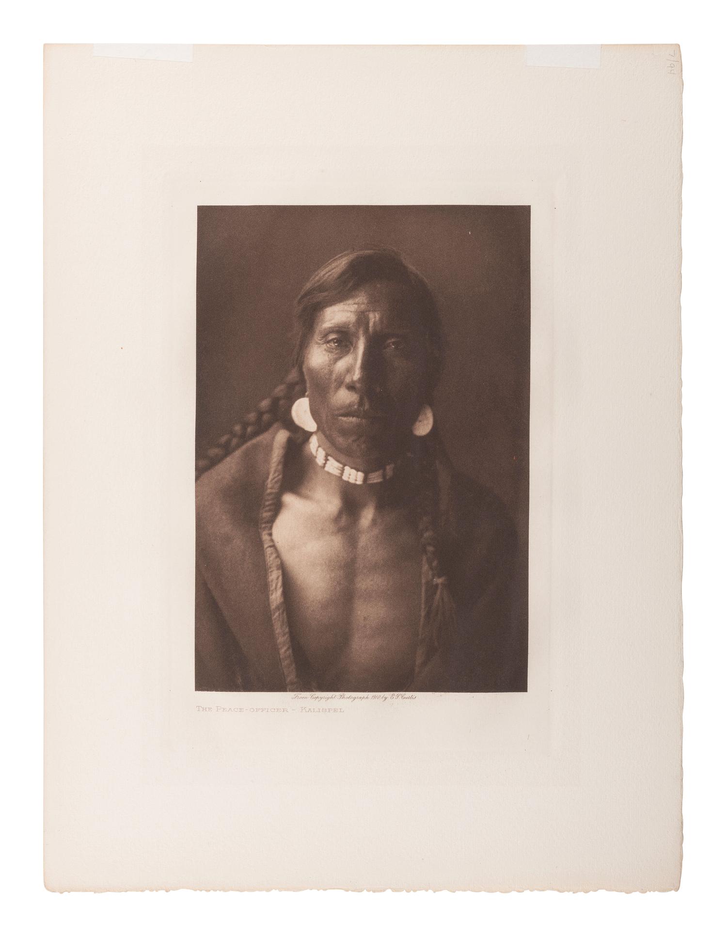 CURTIS, Edward (1868-1952), photographer. 19 photogravures of Native American subjects representing various tribes, incl. Cheyenne.