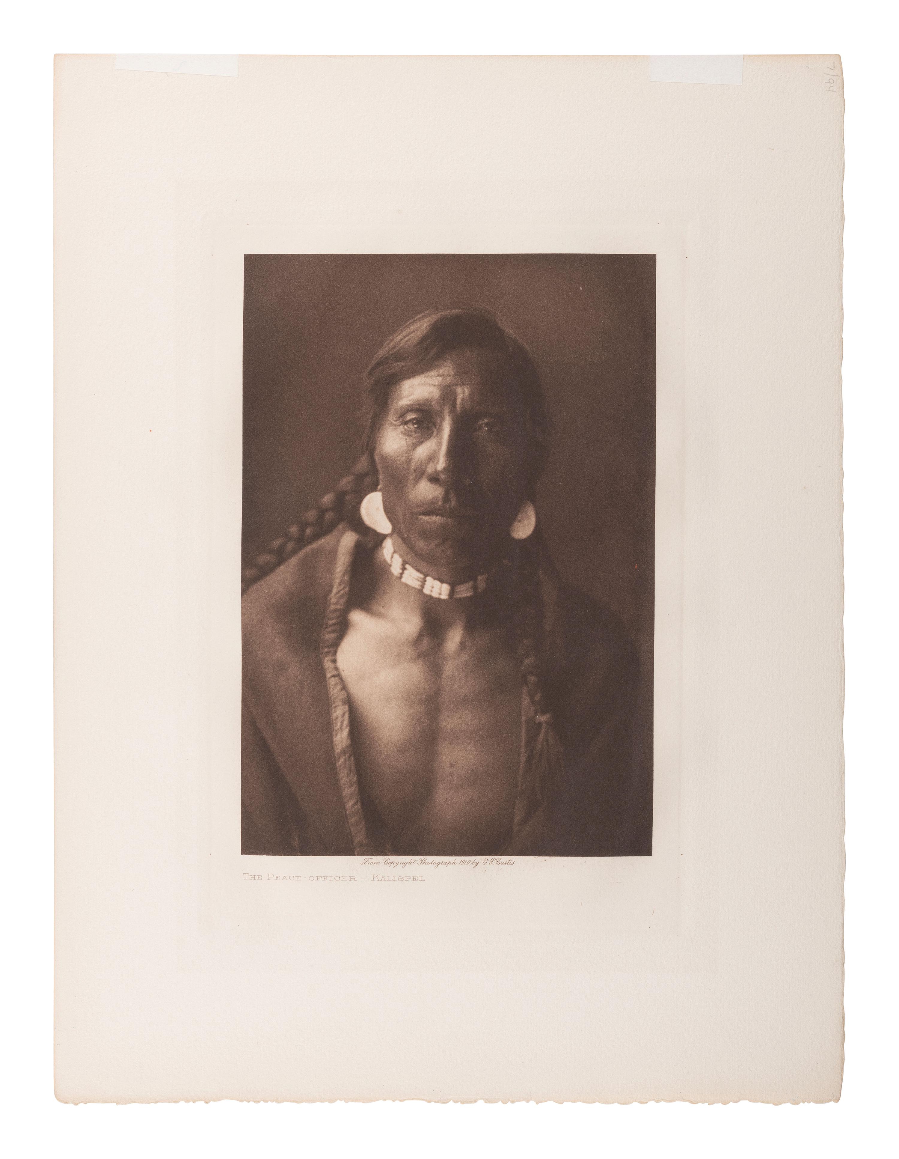 CURTIS, Edward (1868-1952), photographer. 19 photogravures of Native American subjects representing various tribes, incl. Cheyenne.