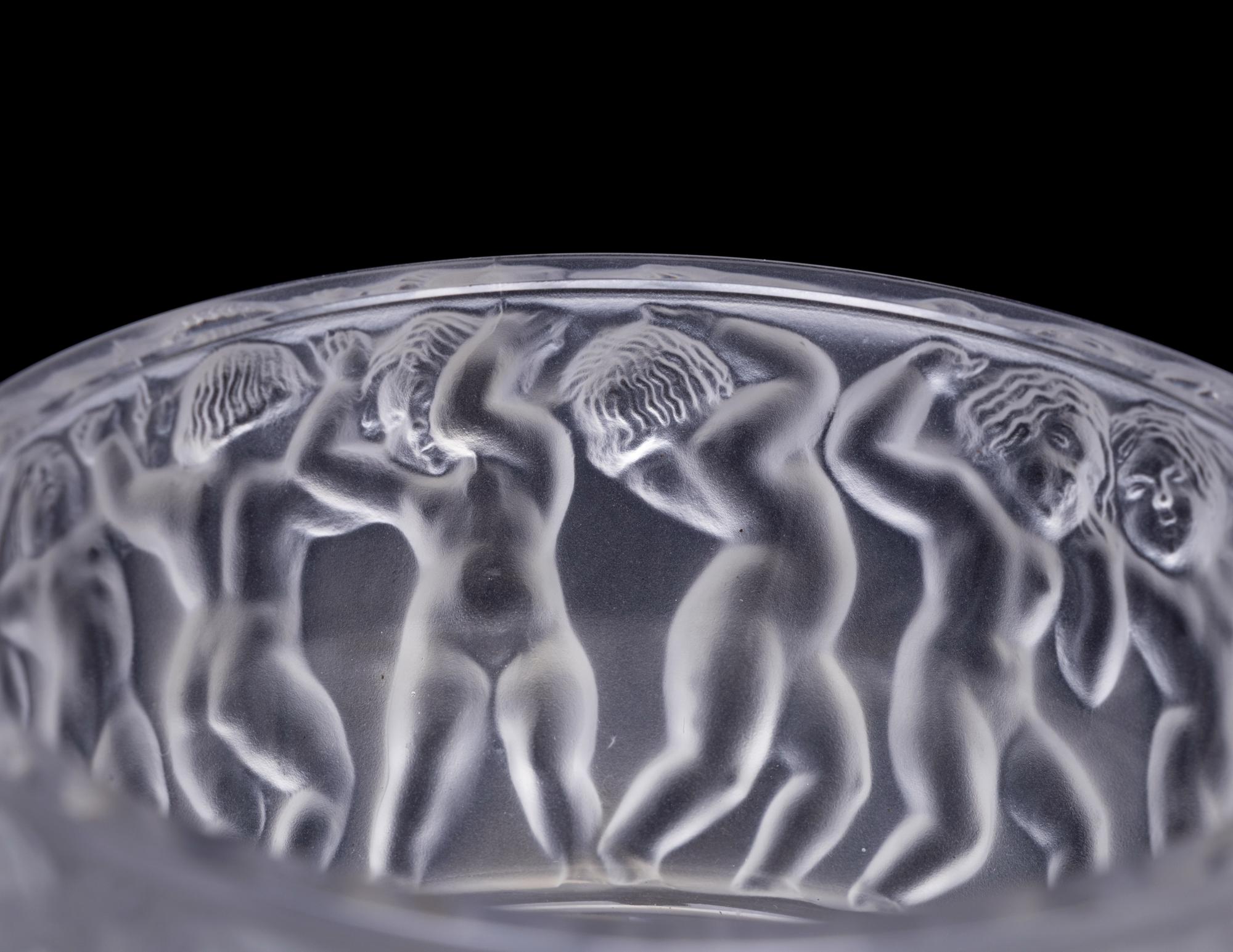 A Lalique Glass Covered Box