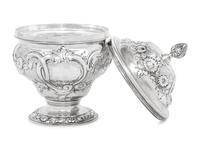 A George III Silvered Covered Jar
