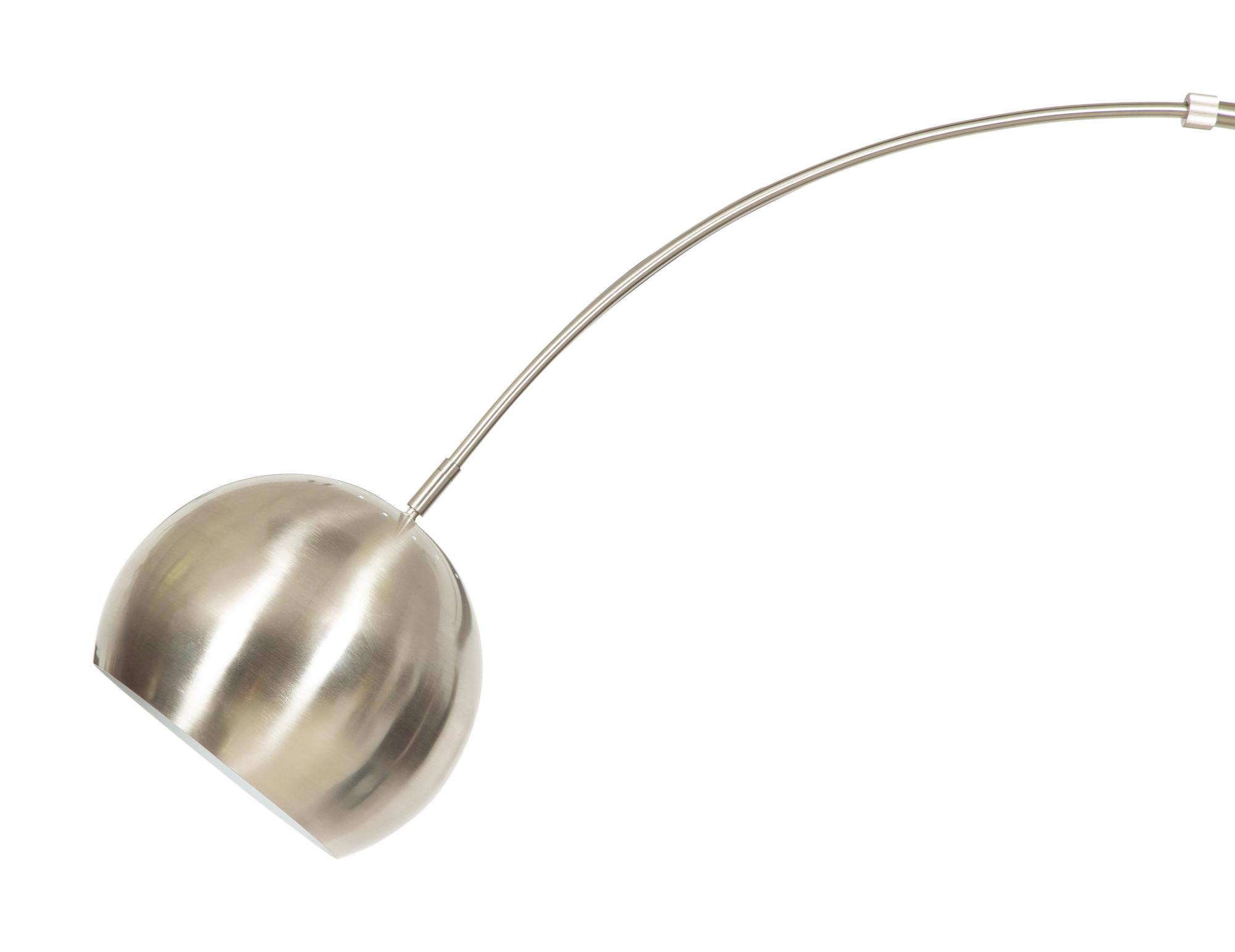 A Modernist Steel Arc Floor Lamp