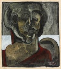 Geoffrey Key, (British, b. 1946), Portrait of a Woman, 1967