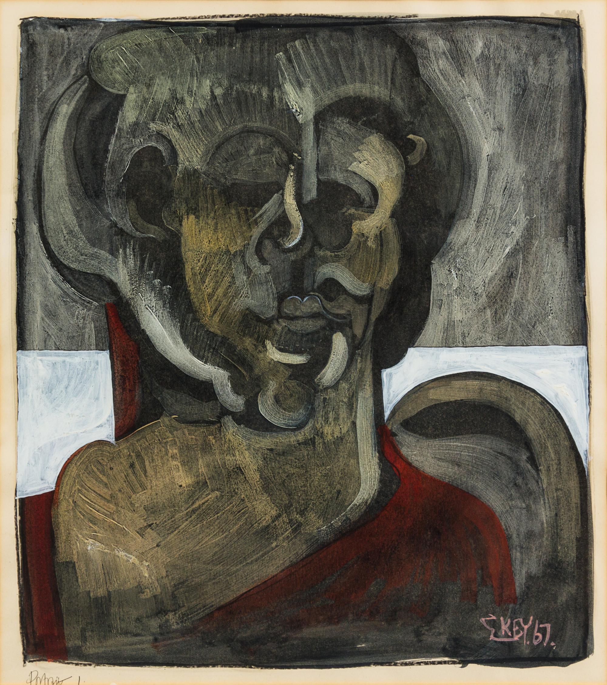 Geoffrey Key, (British, b. 1946), Portrait of a Woman, 1967