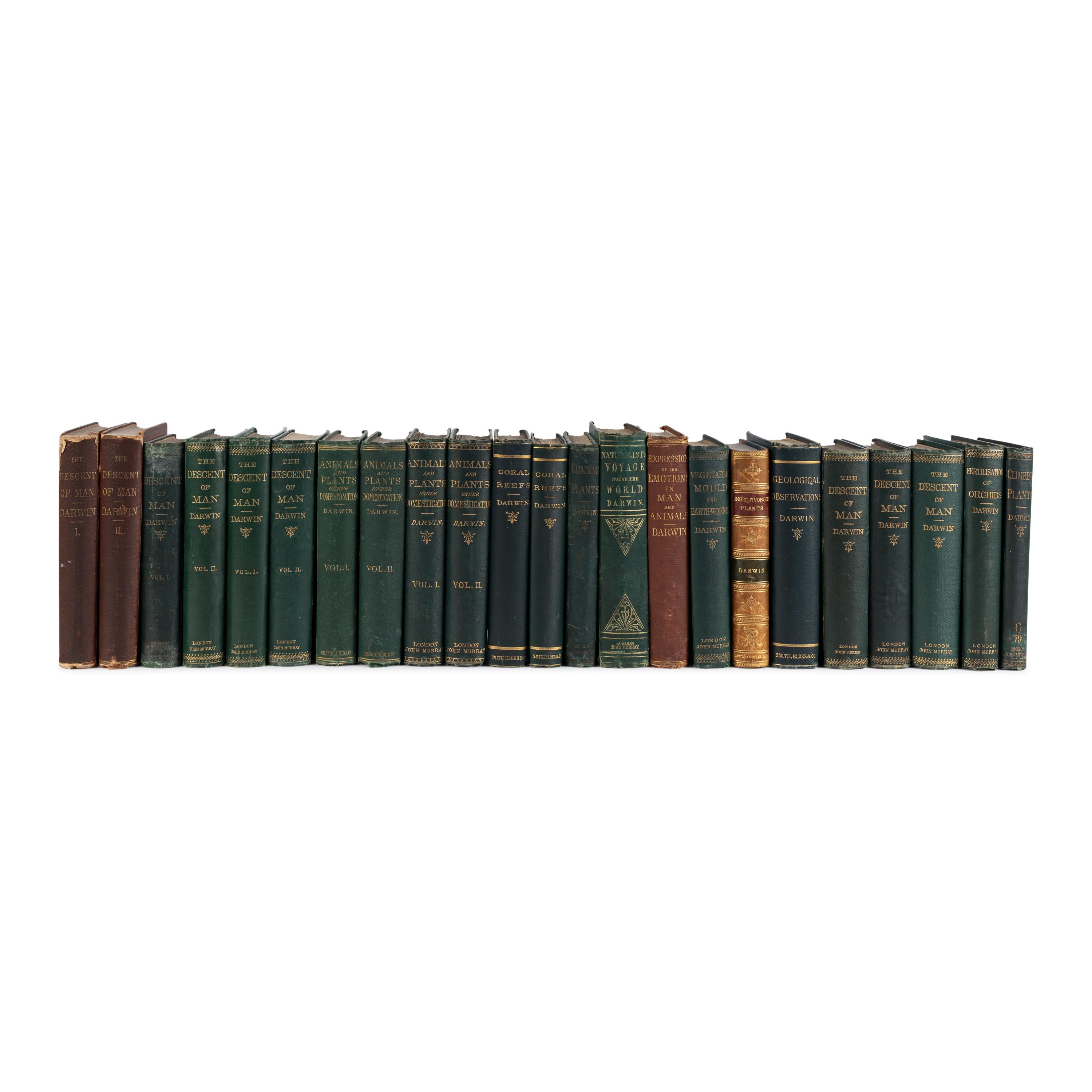 Darwin, Charles (1809-1882). A group of 37 titles, including: