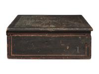 A Painted Pine Document Box