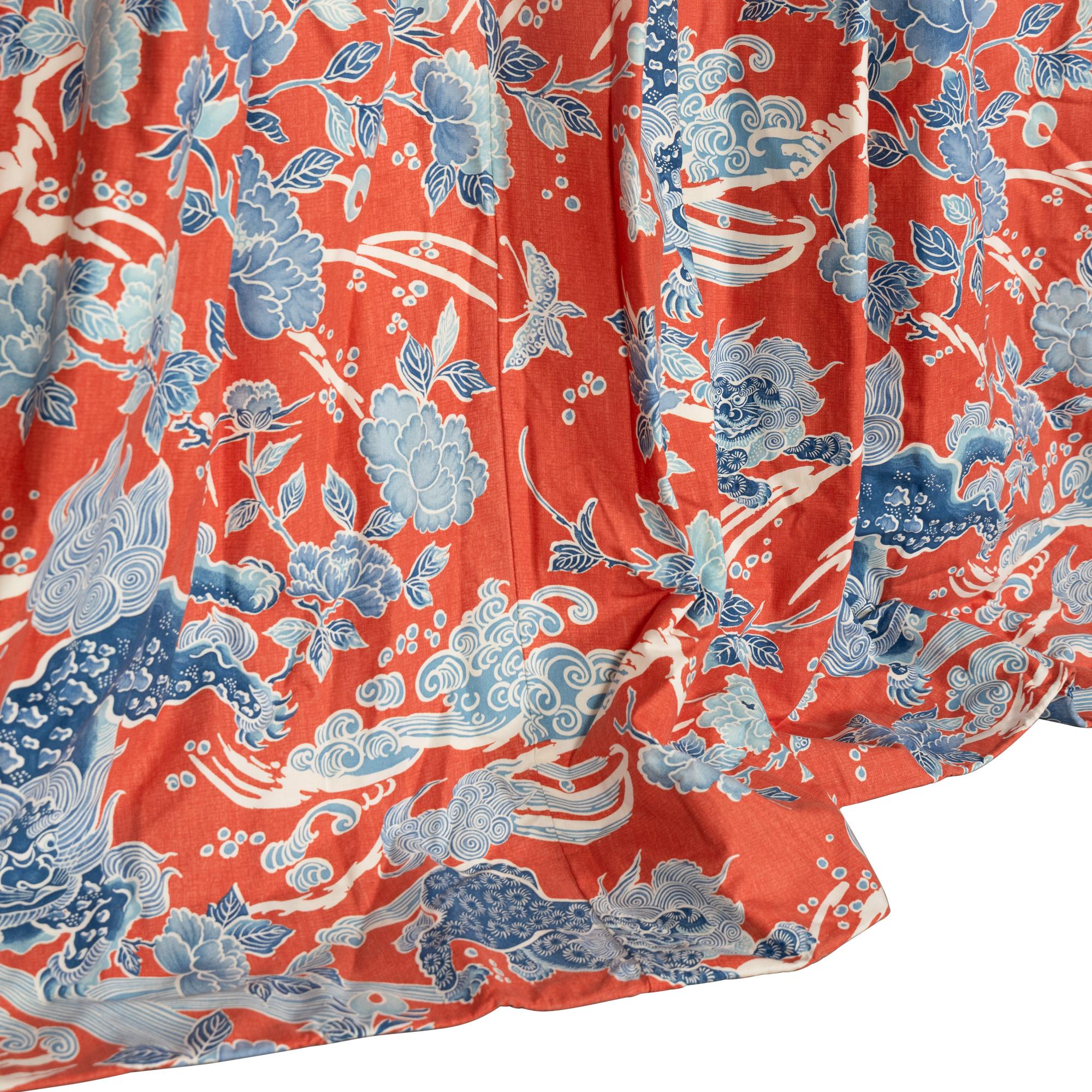 A Pair of Brunschwig and Fils Shishi Curtains