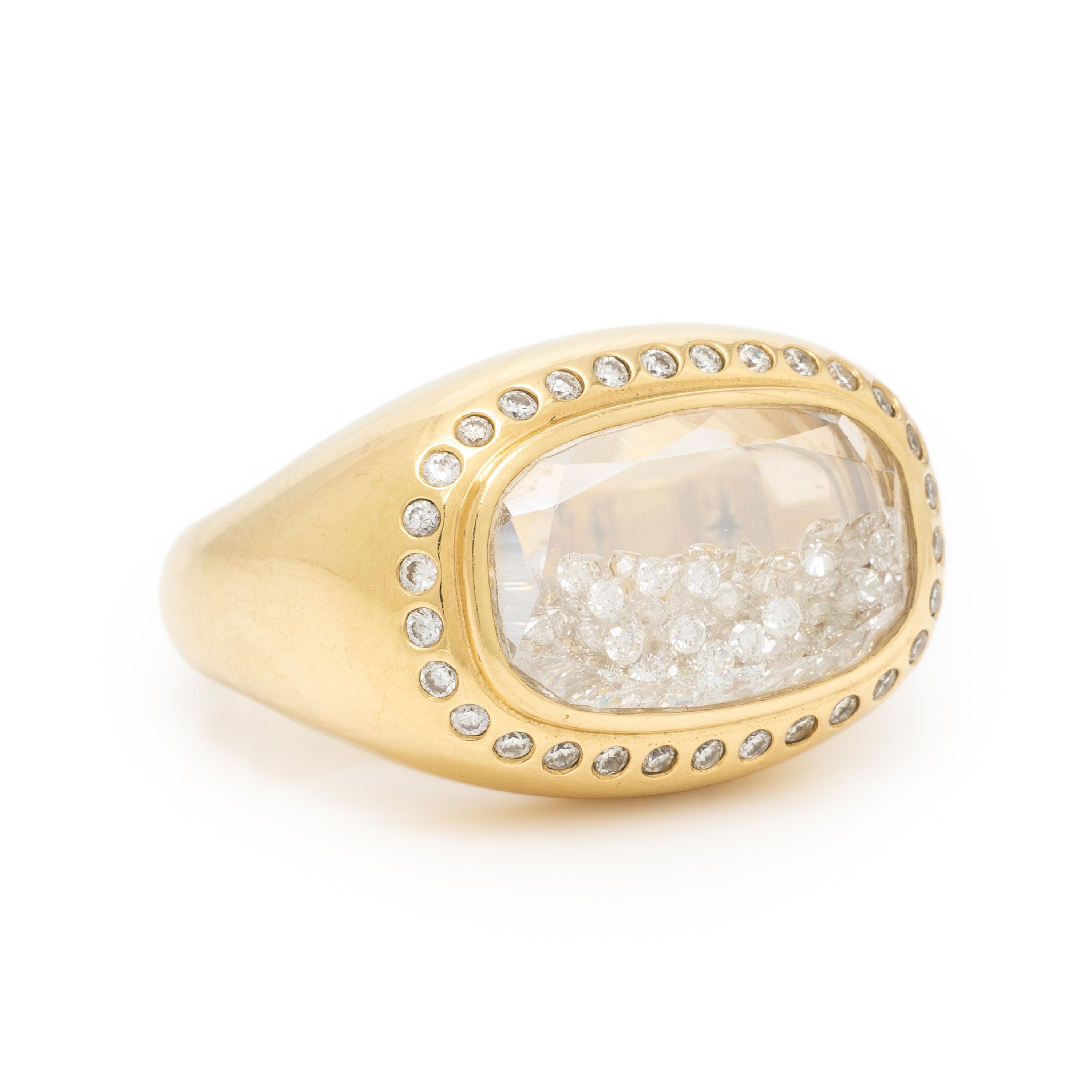 Moritz Glik, 'Maestro Pave Kaleidoscope Shaker', Diamond and Yellow Gold Ring