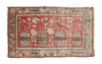 A Persian Wool Rug 8 feet 10 1/2 inches x 5 feet.