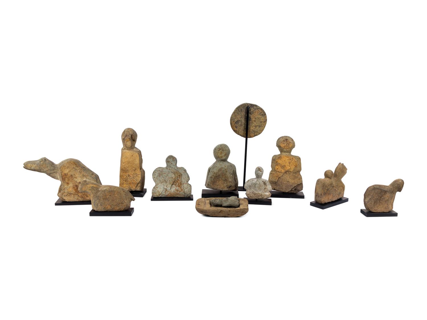 Nativity Scene (a group of 12 sculptures)