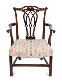 A George III Style Mahogany Armchair