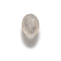 A Roman Rock Crystal Ring stone with the Gods Silenus and Infant Dionysus