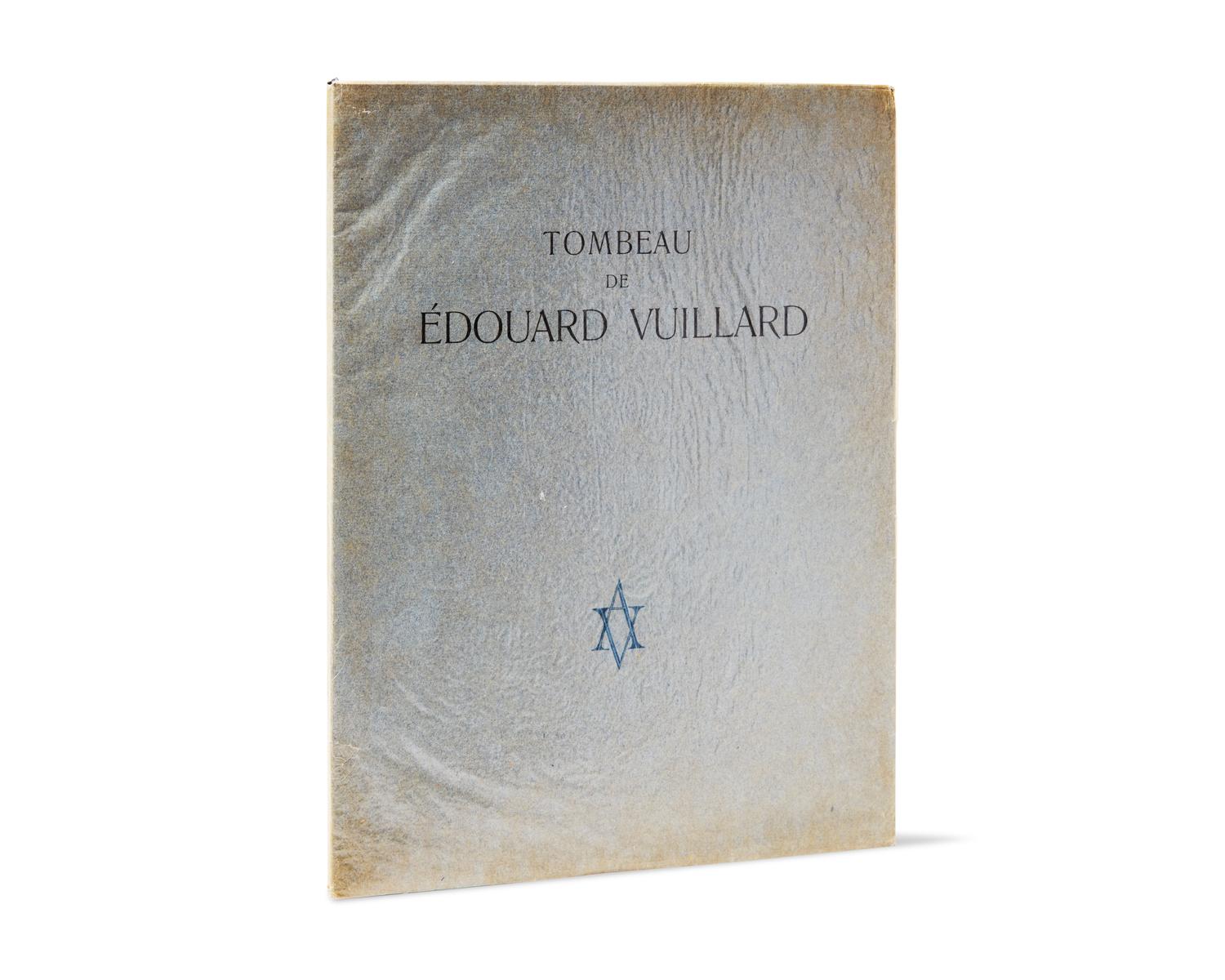 [Art] [Vuillard, Edouard] Giraudoux, Jean. Tombeau de Edouard Vuillard