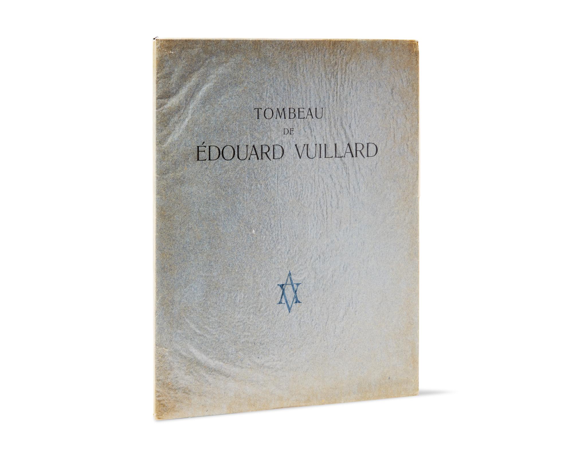 [Art] [Vuillard, Edouard] Giraudoux, Jean. Tombeau de Edouard Vuillard