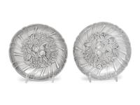 A Pair of S. Kirk and Son Silver Sweetmeat Dishes