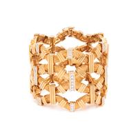 YELLOW GOLD AND DIAMOND BRACELET