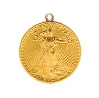 A US $20 St. Gaudens Gold Coin Pendant, 21.60 dwts.