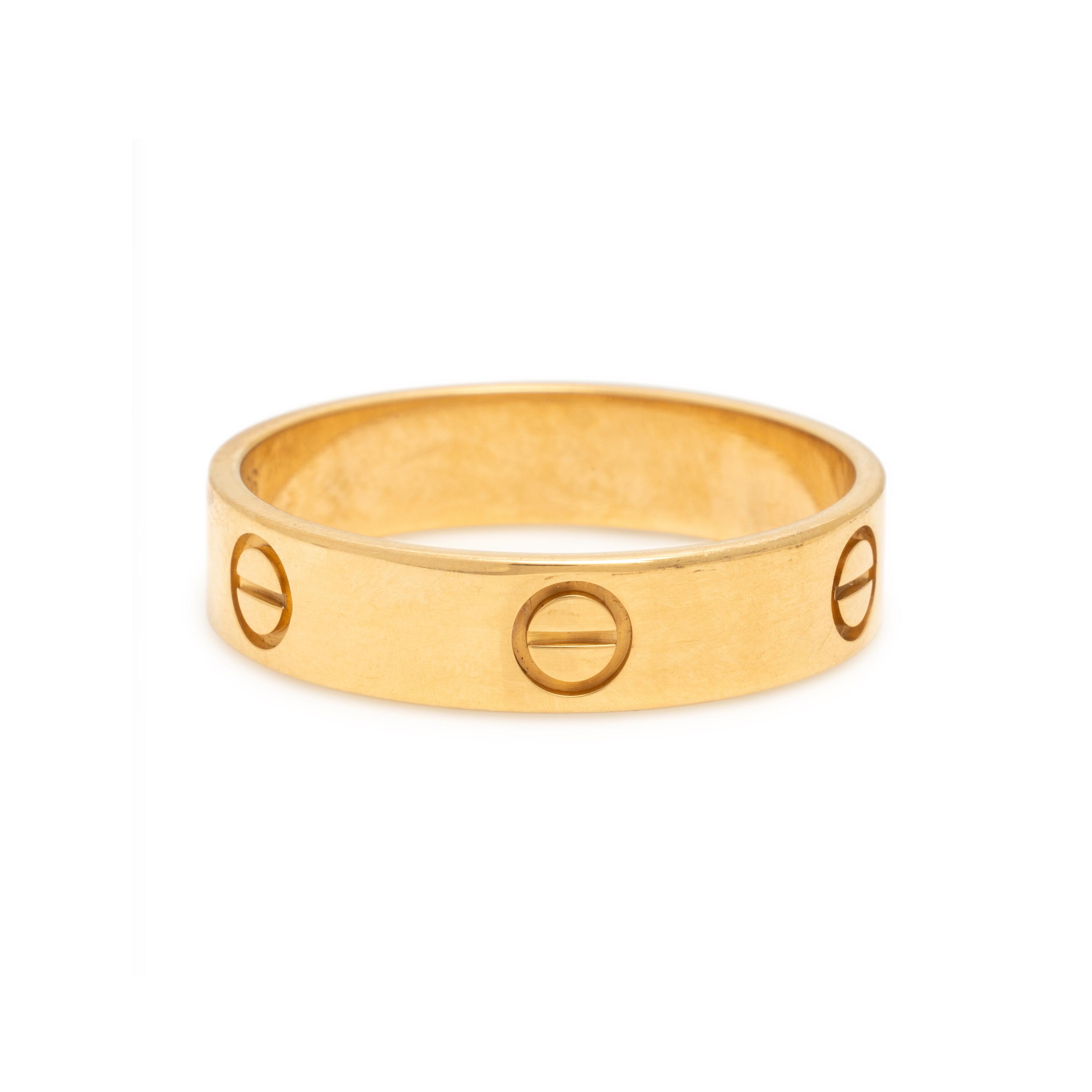 Cartier, 'Love', Yellow Gold Ring