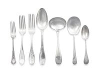A Group of Silver and Silver-Plate Flatware