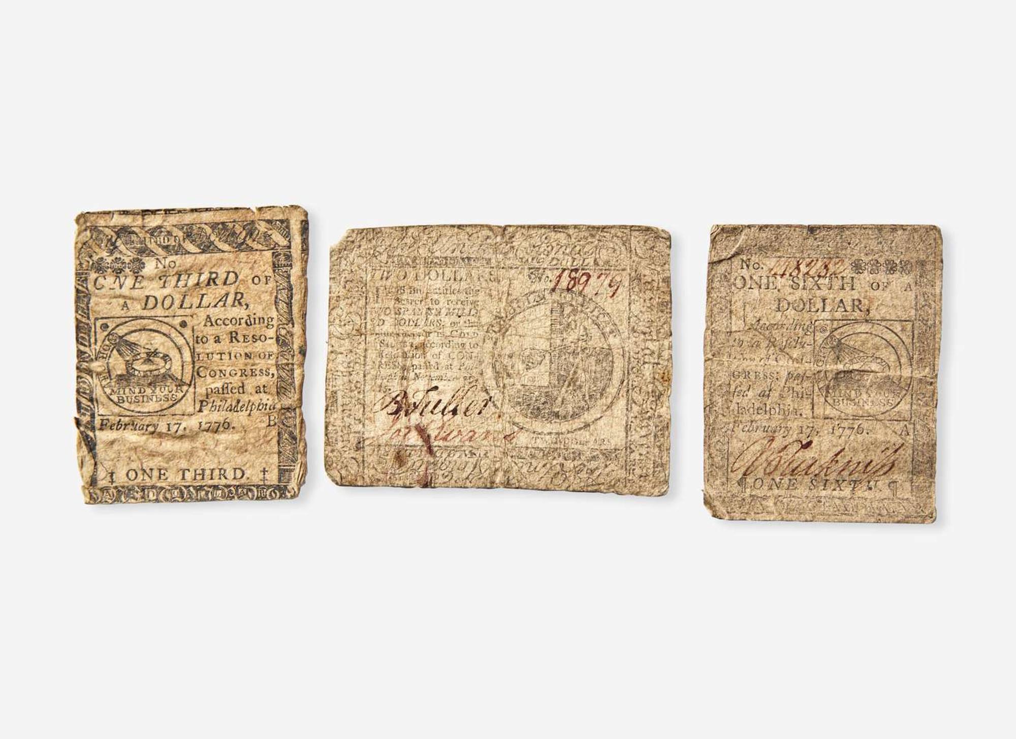 A tooled, dated and initialed leather pocketbook, belonging to Robert Morris, Sr. (1711-1750) and Robert Morris, Jr. (1734-1806), dated "1737"