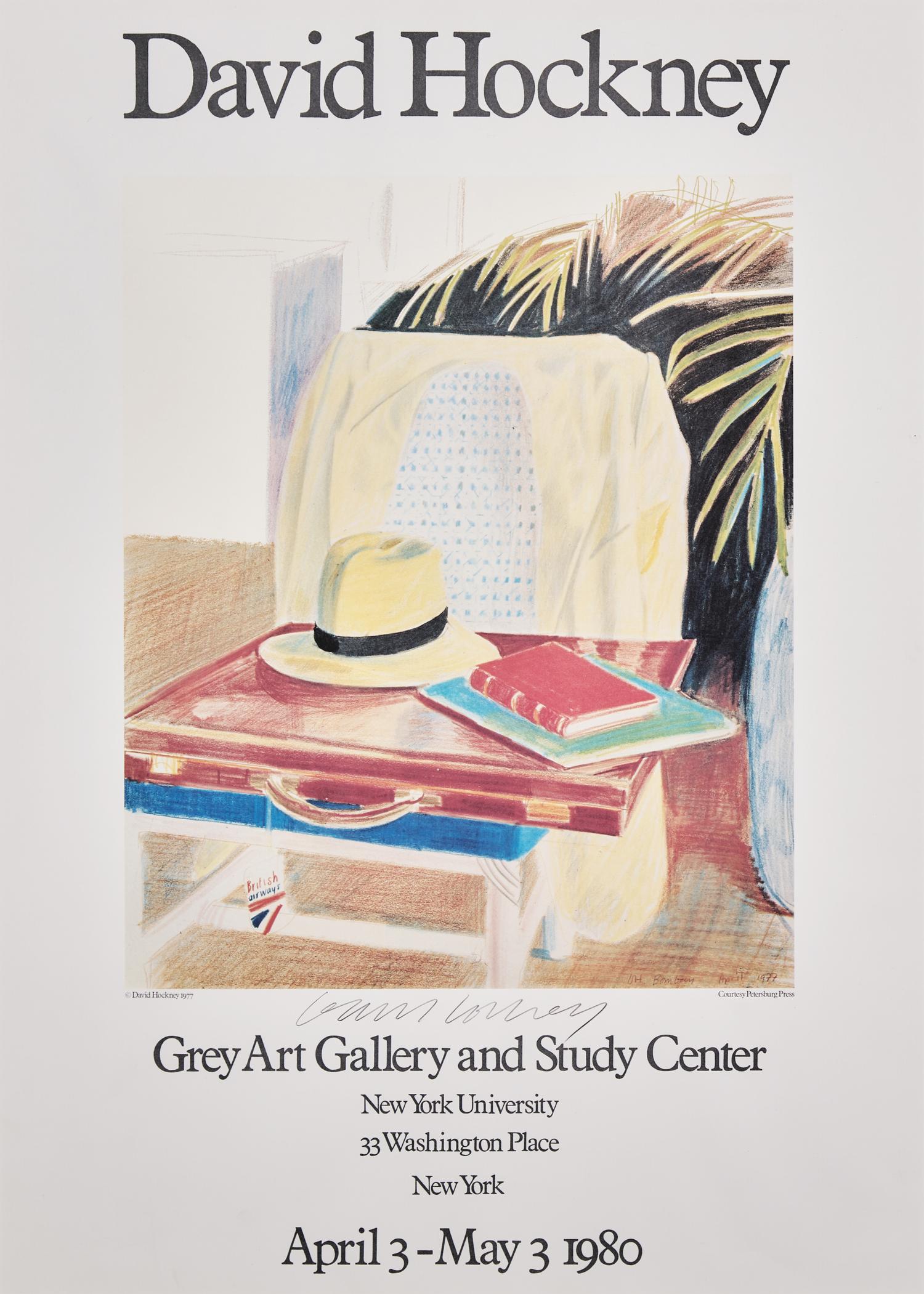 David Hockney (British, 1937-2026) — Grey Art Gallery, New York , 1980