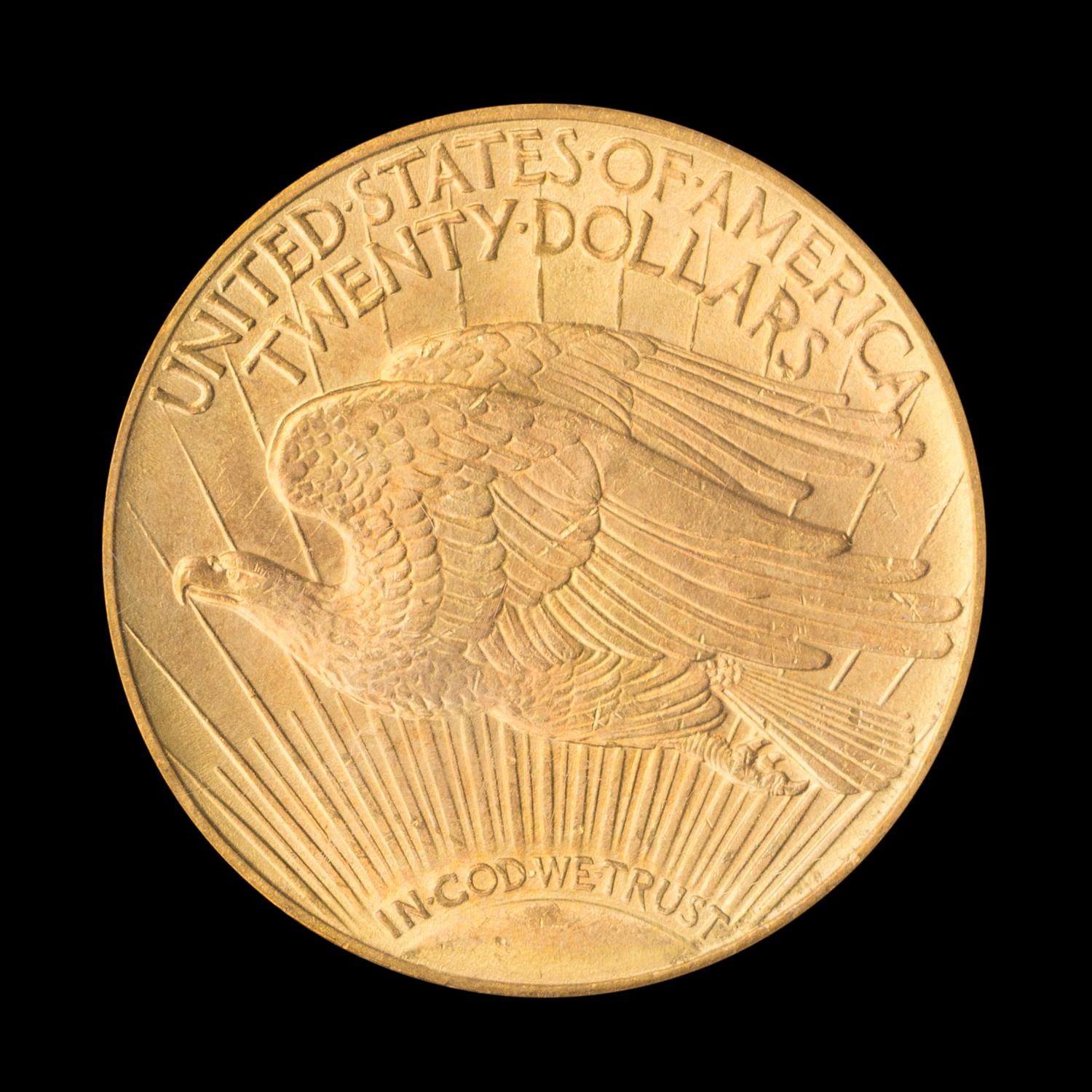 A United States 1913-D St. Gaudens $20 Gold Coin