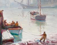 Emile Albert Gruppe, (American, 1896-1978), Foggy Day Gloucester